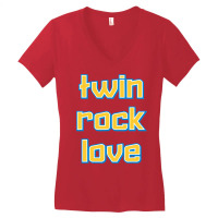 Twin, Rock, Love (virgin Islands) T Shirt Women's V-neck T-shirt | Artistshot