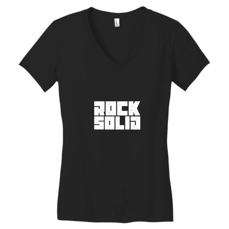 Rock Solid 1 Women's V-Neck T-Shirt by RoseannTrujillo | Artistshot