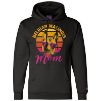 Womens Belgian Malinois Mom Funny Retro Style Dog Owner Champion Hoodie | Artistshot