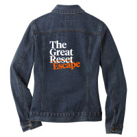 Klaus Schwab The Great Reset Ladies Denim Jacket | Artistshot