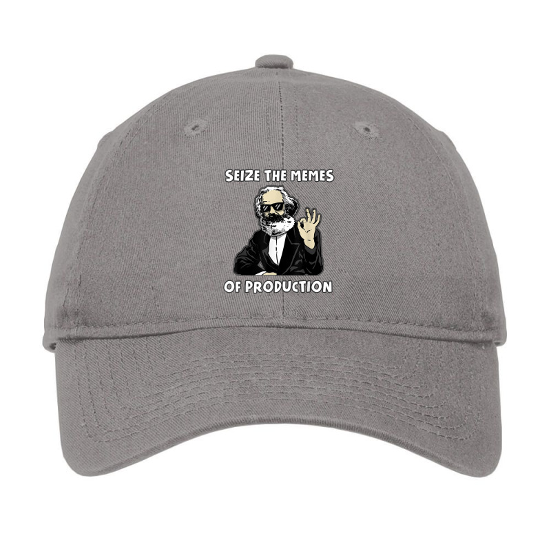 Seize The Memes Of Production Funny Karl Marx Communist Meme Adjustable Cap by xodagahewe | Artistshot