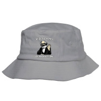 Seize The Memes Of Production Funny Karl Marx Communist Meme Bucket Hat | Artistshot