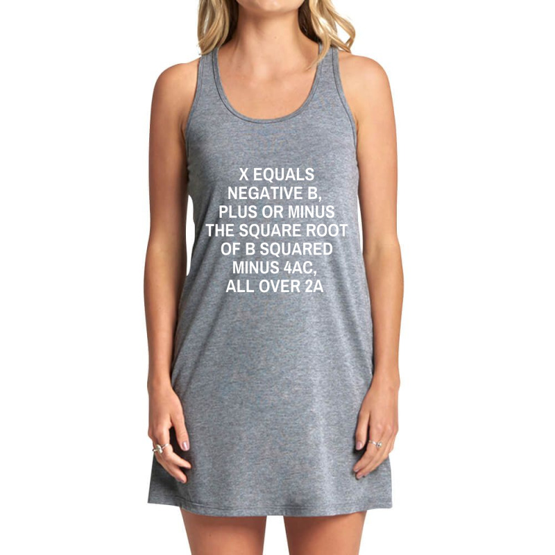 Math Teacher Quadratic Formula Tank Dress by cm-arts | Artistshot