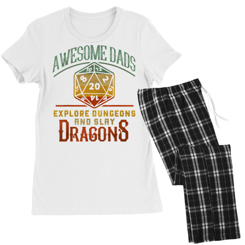 Awesome Dads Explore Dungeons And Slay Dragons Gamer Daddy Women's Pajamas Set by hotoancuong | Artistshot