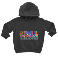 Tropical Punaluu Black Sand Beach Hawaii Product T Shirt Toddler Hoodie | Artistshot