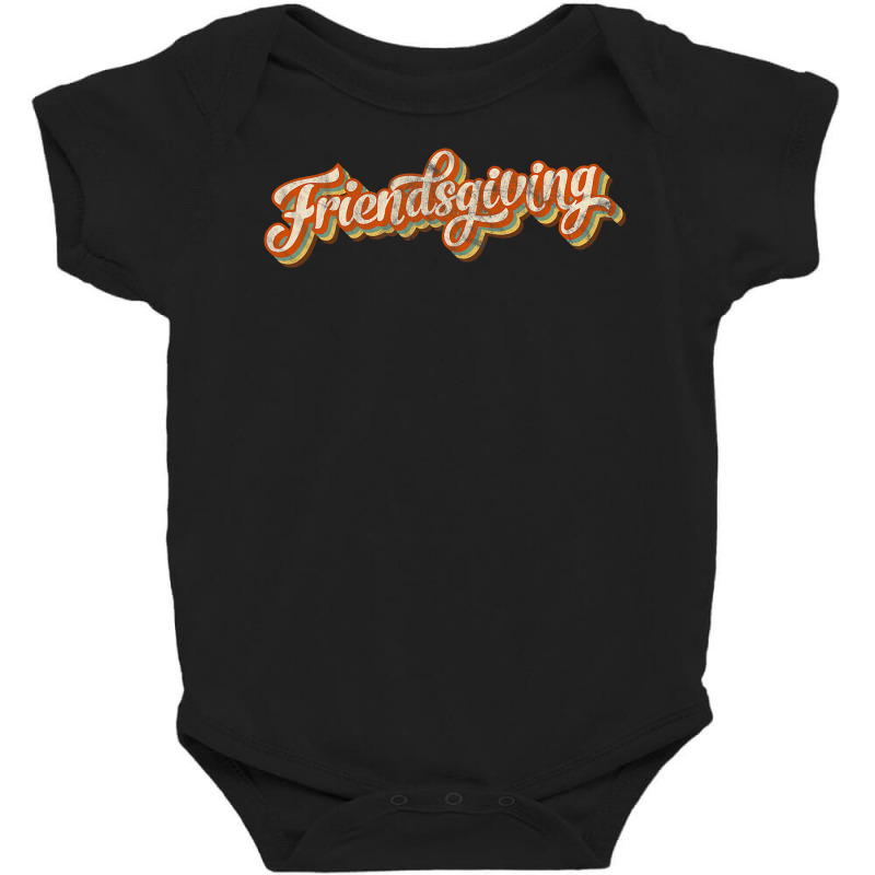 Vintage Friendsgiving Thanksgiving Costume Turkey Day Gifts Baby Bodysuit | Artistshot