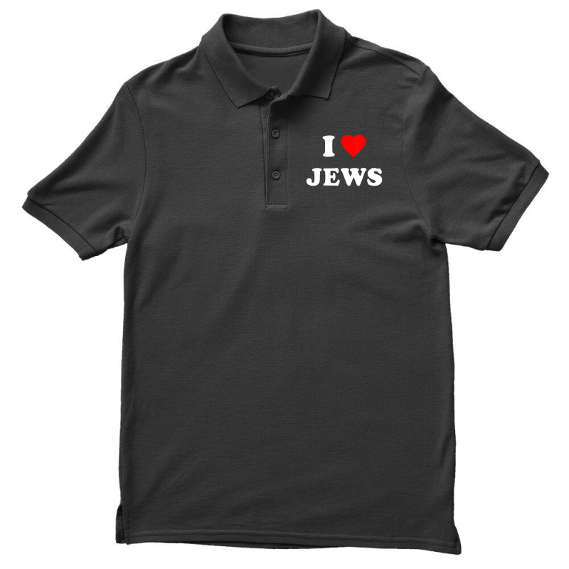 I Love Jews Men's Polo Shirt by Mata Gibson | Artistshot