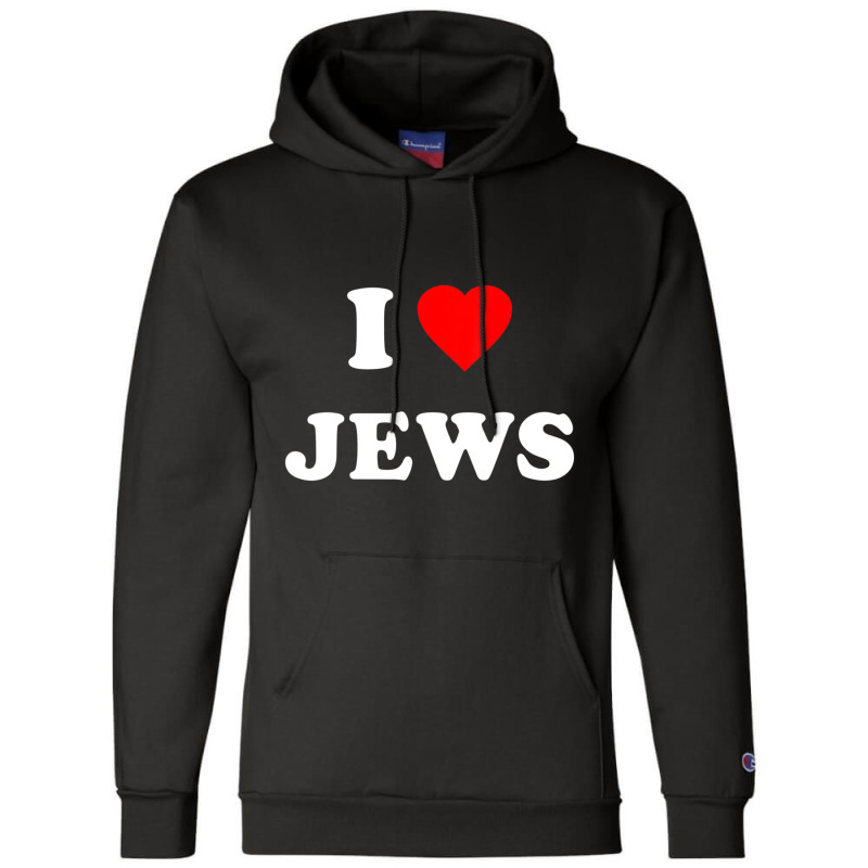 I Love Jews Champion Hoodie by Mata Gibson | Artistshot