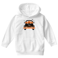 Three Pumpkins In Car Happy Halloween Novelty Holiday Item T Shirt Youth Hoodie | Artistshot