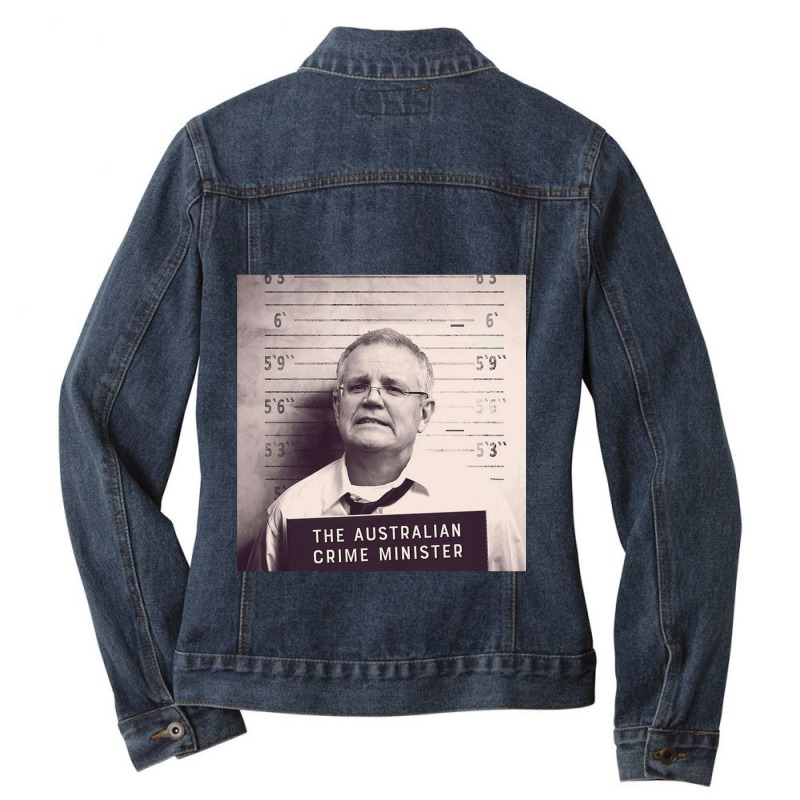 Scott Morrison Pm Premium Scoop Ladies Denim Jacket by cm-arts | Artistshot