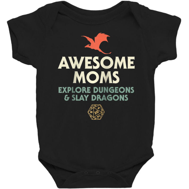 Awesome Moms Explore Dungeons And Slay Dragons Baby Bodysuit by hotoancuong | Artistshot