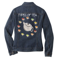 Tea Drinker Powered By Matcha Tea Herbal Tank Top Ladies Denim Jacket | Artistshot