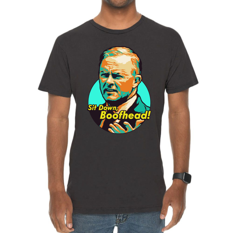 Scott Morrison Sit Down Boofhead Vintage T-Shirt by cm-arts | Artistshot