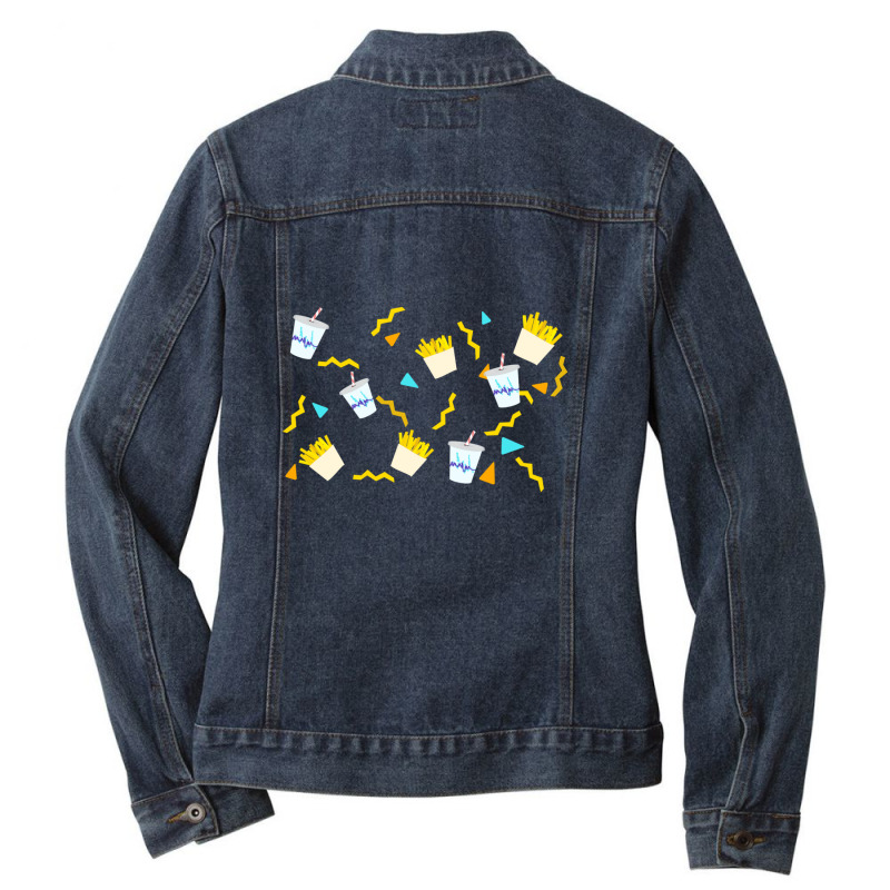 My Milkshake Brings All The Fries To The Yard Ladies Denim Jacket by SaulHiggins | Artistshot