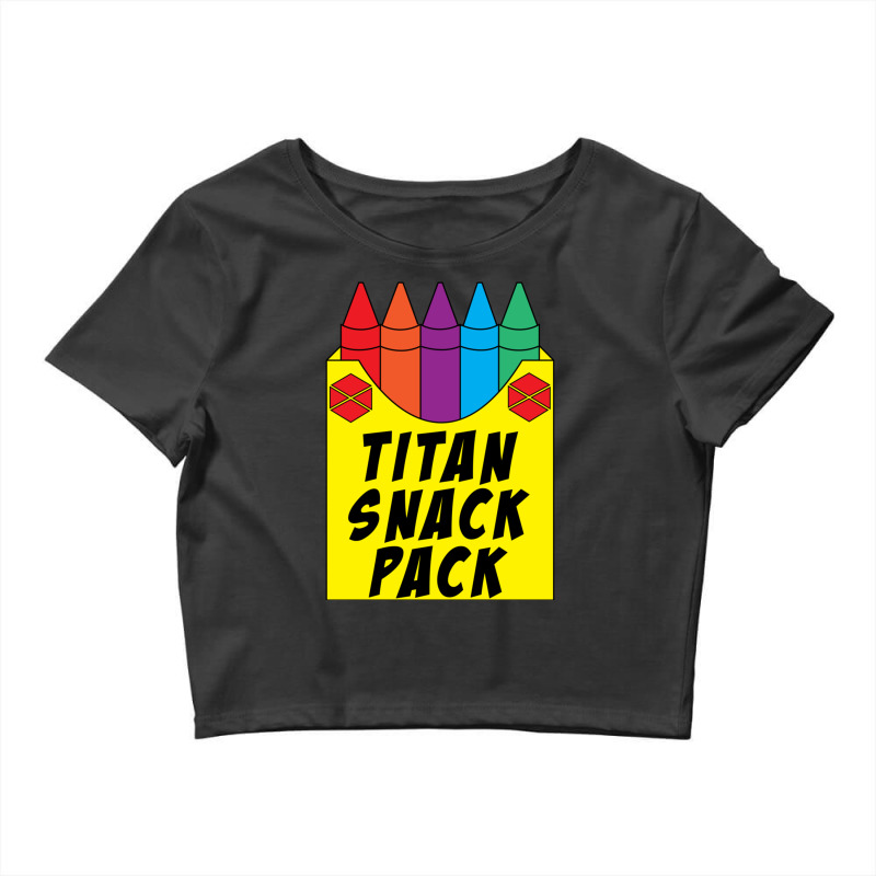 Titan Snack Pack Crop Top by ERNIEHERNANDEZ | Artistshot