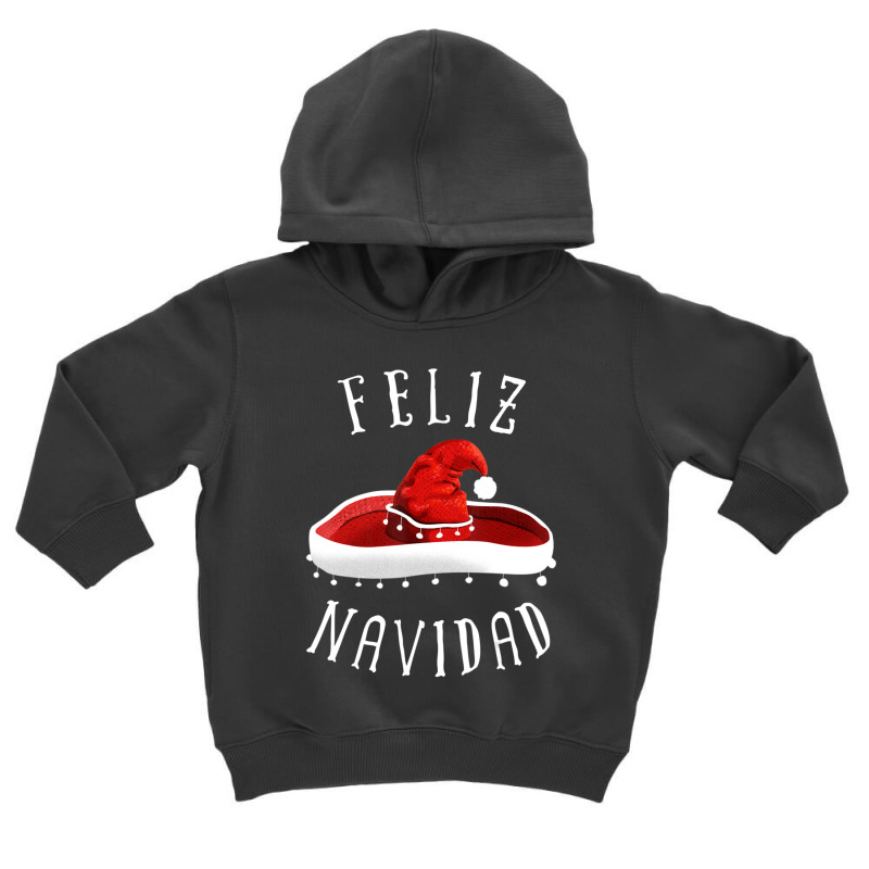 Santa Hat Sombrero Christmas Mexico Feliz Navidad Toddler Hoodie by cm-arts | Artistshot