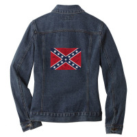 Flag Star Ladies Denim Jacket | Artistshot