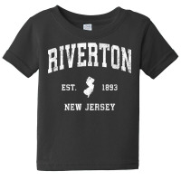 Riverton New Jersey Nj Vintage Athletic Sports Design T Shirt Baby Tee | Artistshot