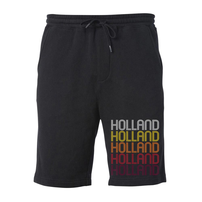 Holland, Mi Vintage Style Michigan Fleece Short | Artistshot