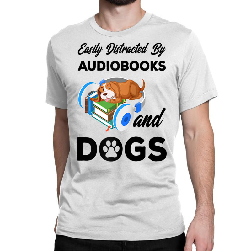 Bookworm Audiobook Dog Lover Owner   Audiobooks And Dogs Raglan Baseba Classic T-shirt by cm-arts | Artistshot