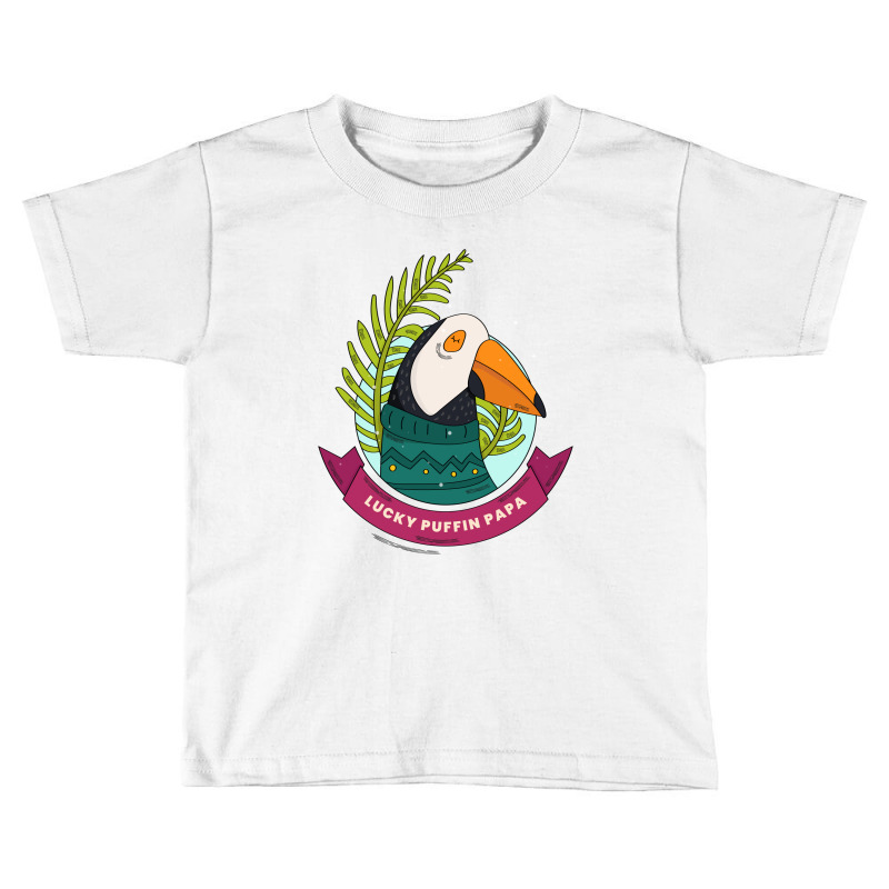 Lucky Puffin Bird Papa Toddler T-shirt by Snap Jolly | Artistshot