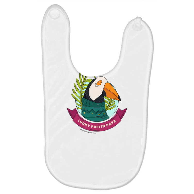 Lucky Puffin Bird Papa Baby Bibs by Snap Jolly | Artistshot