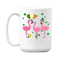 Christmas Flamingo St Patricks Day 15 Oz Coffee Mug | Artistshot