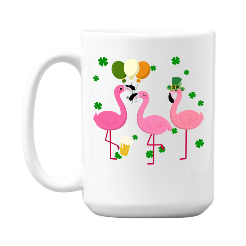 Christmas Flamingo St Patricks Day 15 Oz Coffee Mug | Artistshot