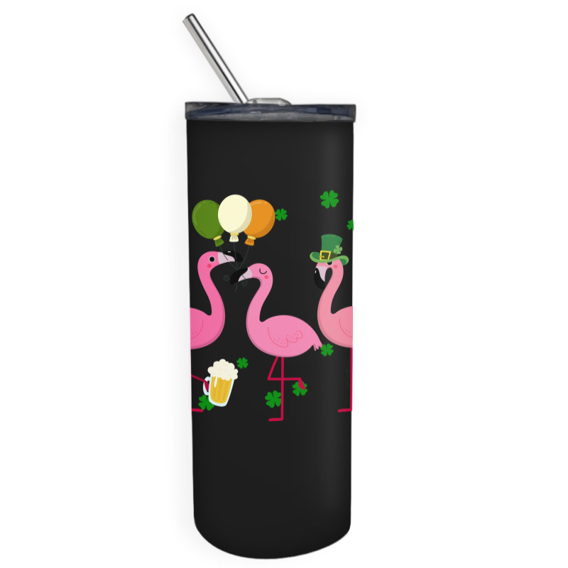 Christmas Flamingo St Patricks Day Skinny Tumbler | Artistshot