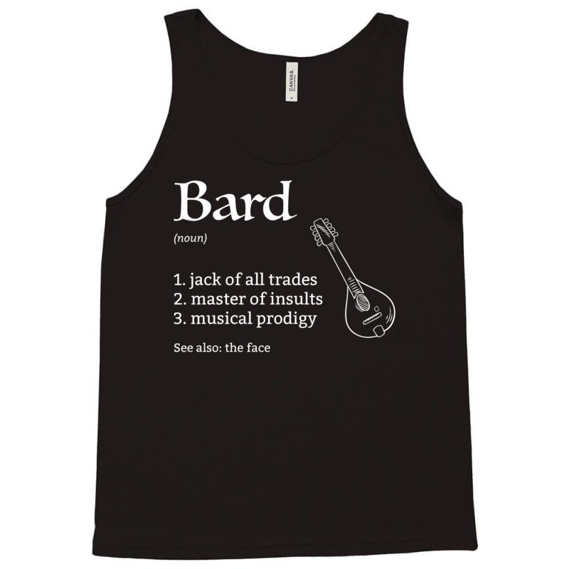 Bard Class Definition Dungeons And Rpg Dragons Tank Top by hotoancuong | Artistshot