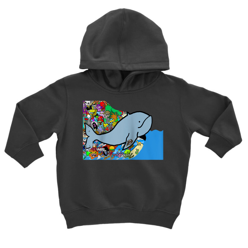 Blue Whale, Marine Sea Animal, Ocean Life, Surf, Art Work Raglan Baseb Toddler Hoodie | Artistshot