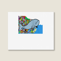 Blue Whale, Marine Sea Animal, Ocean Life, Surf, Art Work Raglan Baseb Landscape Canvas Print | Artistshot