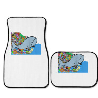 Blue Whale, Marine Sea Animal, Ocean Life, Surf, Art Work Raglan Baseb Full Set Car Mats | Artistshot