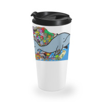 Blue Whale, Marine Sea Animal, Ocean Life, Surf, Art Work Raglan Baseb Travel Mug | Artistshot