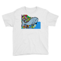 Blue Whale, Marine Sea Animal, Ocean Life, Surf, Art Work Raglan Baseb Youth Tee | Artistshot