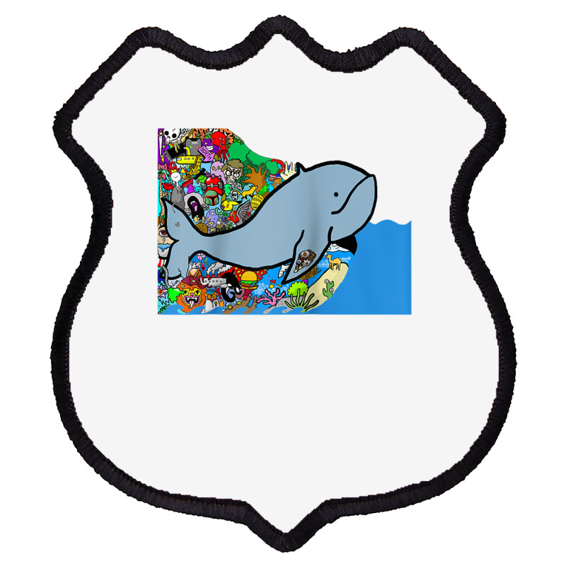 Blue Whale, Marine Sea Animal, Ocean Life, Surf, Art Work Raglan Baseb Shield Patch | Artistshot