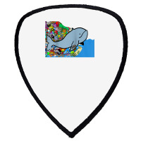 Blue Whale, Marine Sea Animal, Ocean Life, Surf, Art Work Raglan Baseb Shield S Patch | Artistshot