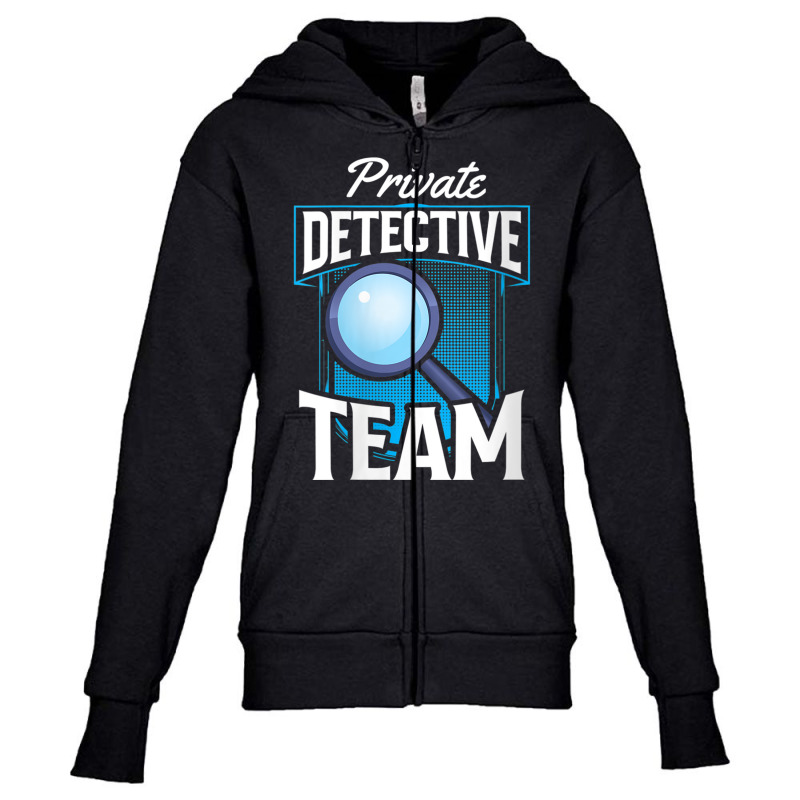 Womens Private Detective Team Spy Investigator Investigation V Neck T Youth Zipper Hoodie by cm-arts | Artistshot