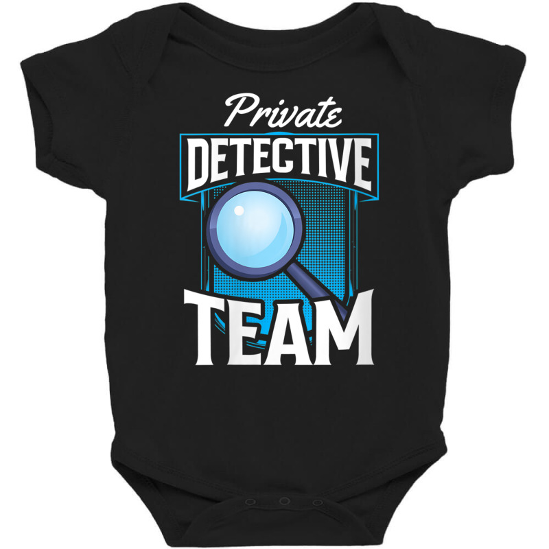 Womens Private Detective Team Spy Investigator Investigation V Neck T Baby Bodysuit by cm-arts | Artistshot