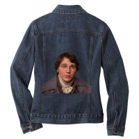 I Love Paul Dano Ladies Denim Jacket | Artistshot