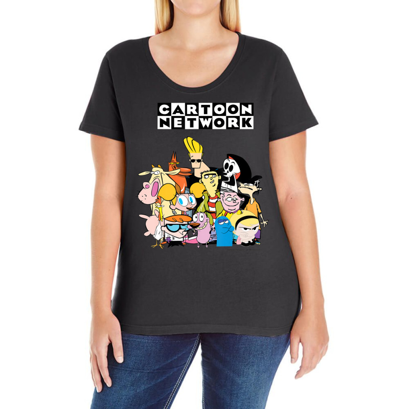 Cartoon Network Character Group Stance Ladies Curvy T-Shirt by ngodieutrinh | Artistshot