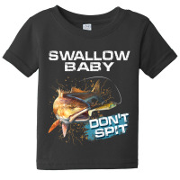 Mens Swallow Baby Don't Spit Red Drum Fishing Baby Tee | Artistshot