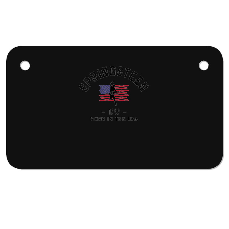 Born In Usa .png Motorcycle License Plate | Artistshot