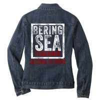 Bering Sea Fisherman 2021 Second To None Dutch Harbor Alaska Pullover Ladies Denim Jacket | Artistshot