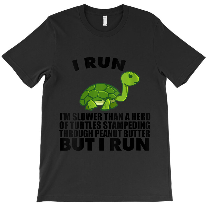 Womens I Run Slower Than Turtles In Peanut Butter Running V-neck T-Shirt by cm-arts | Artistshot