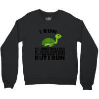 Womens I Run Slower Than Turtles In Peanut Butter Running V-neck Crewneck Sweatshirt | Artistshot