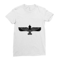 Aramaic Aramean Flag Eagle Torch Syrian Aramaic T Shirt Ladies Fitted T-shirt | Artistshot