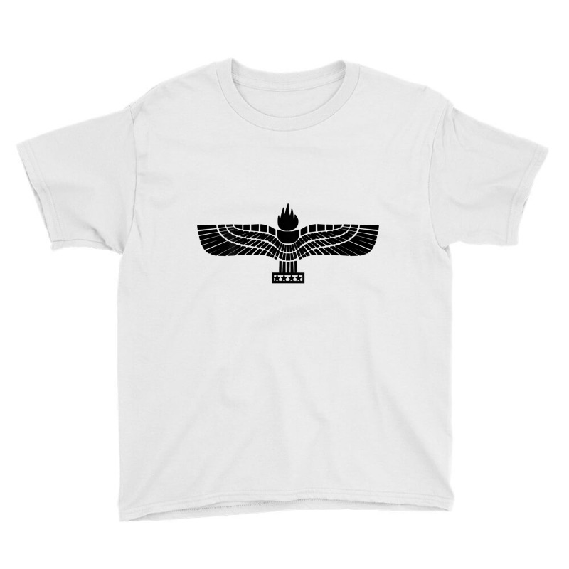 Aramaic Aramean Flag Eagle Torch Syrian Aramaic T Shirt Youth Tee by cm-arts | Artistshot