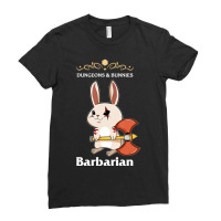 Bunny Rabbit Barbarian Tabletop Rpg Roleplaying Gamer Ladies Fitted T-shirt | Artistshot