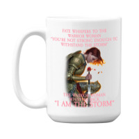 Fate Whispers To The Warrior Long Sleeve T Shirt 15 Oz Coffee Mug | Artistshot